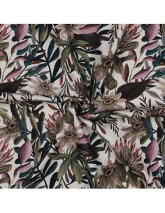 Lienzo de algodón - Flores vintage