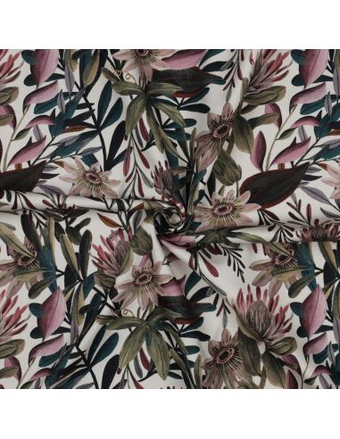 Lienzo de algodón - Flores vintage