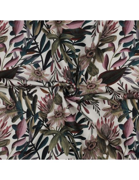 Lienzo de algodón - Flores vintage