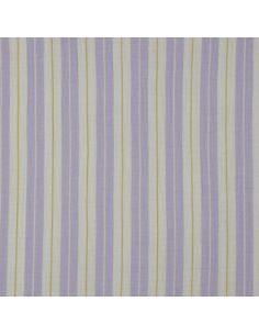 Tejido de doble gasa estampado a rayas - Violeta 2