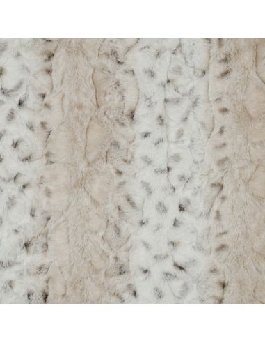 Tejido de piel sintética animal - Leopardo de las nieves
