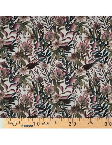 Lienzo de algodón - Flores vintage
