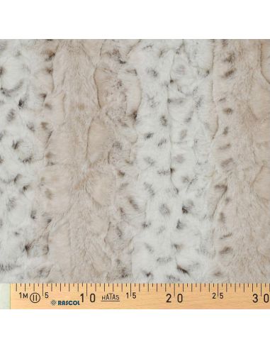 Tejido de piel sintética animal - Leopardo de las nieves