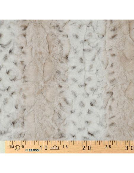 Tejido de piel sintética animal - Leopardo de las nieves