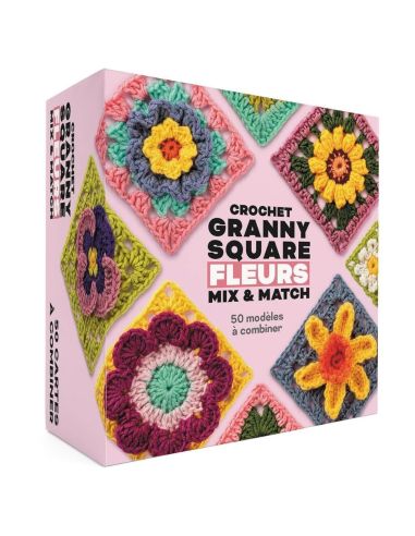 Caja de ganchillo Granny Square - Flores Mix & Match