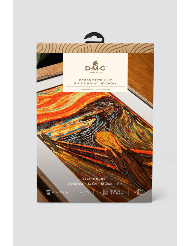 Kit broderie point de croix - Le cri