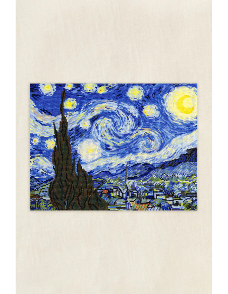 Kit broderie point de croix - La nuit étoilée