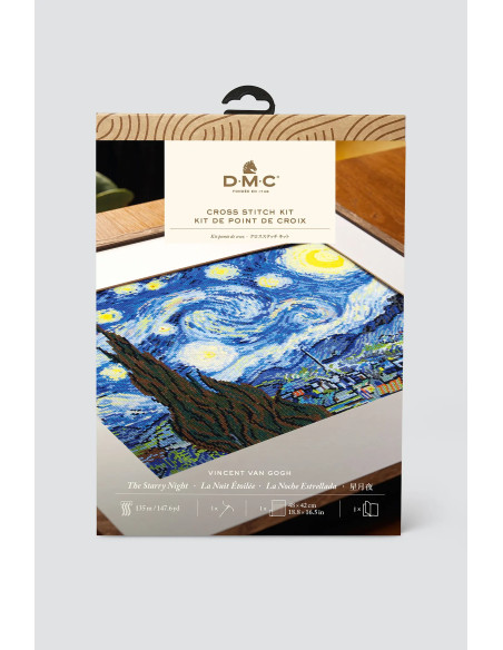 Kit broderie point de croix - La nuit étoilée