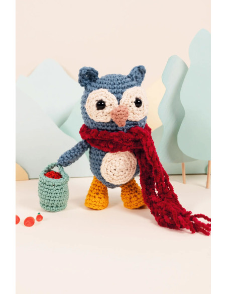 Kit amigurumi - Búho en el huerto