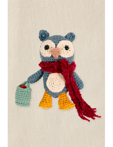Kit amigurumi - Búho en el huerto