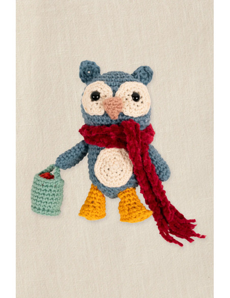 Kit amigurumi - Búho en el huerto
