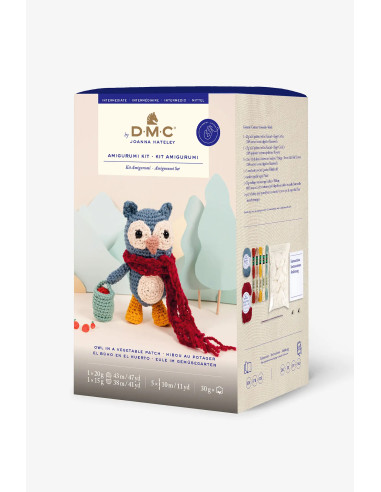 Kit amigurumi - Búho en el huerto