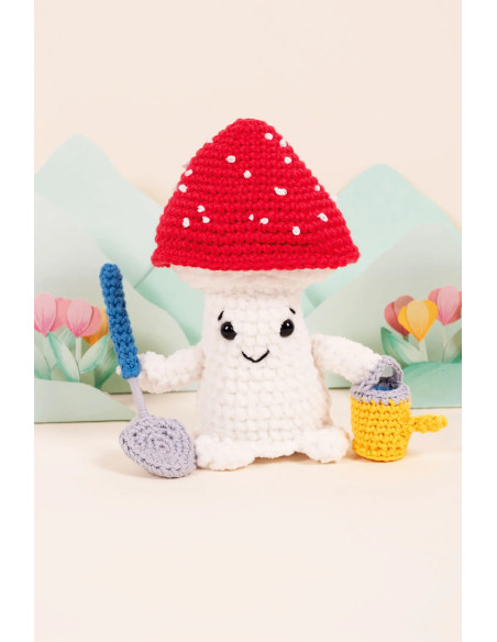 Kit amigurumi - Champiñón jardinero