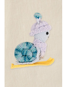 Kit amigurumi - Caracol esquiador 2