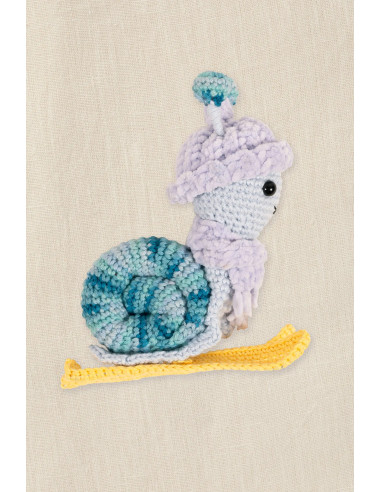 Kit amigurumi - Caracol esquiador