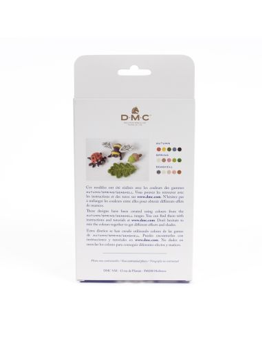 Paquete de 5 lanas cardadas para fieltrar DMC - Otoño