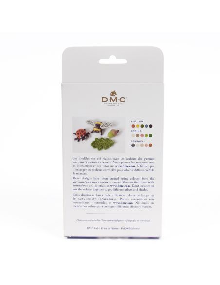 Paquete de 5 lanas cardadas para fieltrar DMC - Otoño