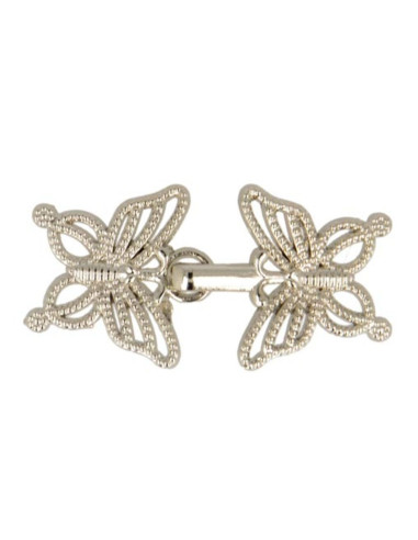 Brandeburgo chic mariposa - Plata