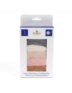 Paquete de 5 lanas cardadas para fieltrar DMC - Seashell