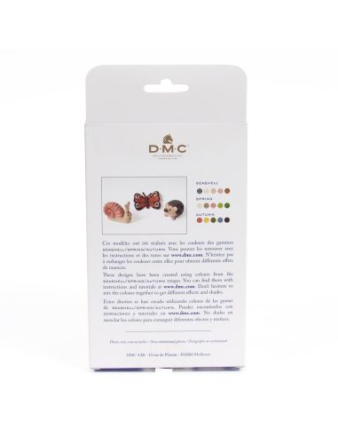 Paquete de 5 lanas cardadas para fieltrar DMC - Seashell