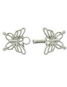 Brandeburgo chic mariposa - Plata 2