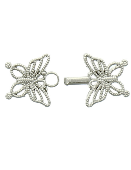Brandeburgo chic mariposa - Plata