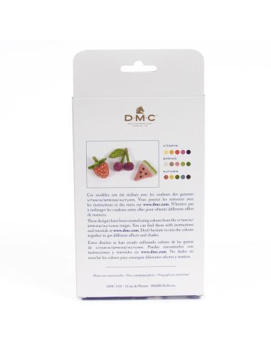 Pack de 5 lanas cardadas para fieltrar DMC - Vitamina