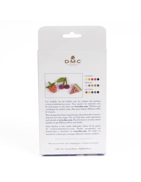 Pack de 5 lanas cardadas para fieltrar DMC - Vitamina