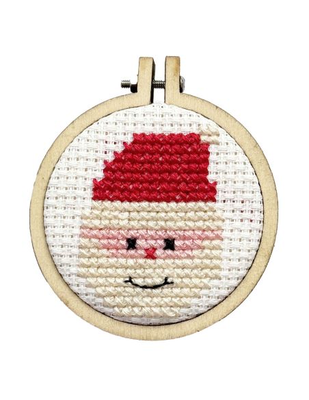 Mini kit de bordado en punto de cruz - ¡Ho Ho Ho!