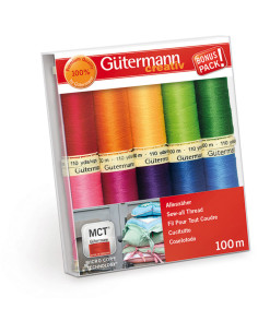 Set de 10 hilos de coser de poliéster Gütermann - Vivos