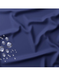 Tela de lona impermeable para chubasquero - Azul marino
