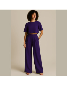 Tejido crepé Georgette - Violeta 2