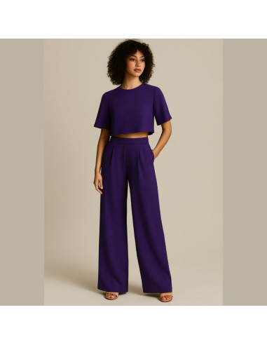 Tejido crepé Georgette - Violeta