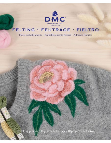 Catálogo de fieltro DMC - Adornos florales