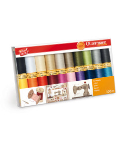 Set de 20 hilos de coser de algodón Gütermann