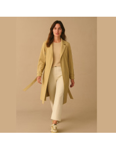 Tejido sarga de viscosa pesada - Beige 2