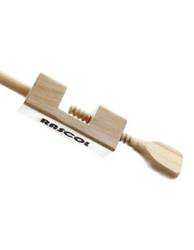 Devanador para lana de madera barnizada con pinza Rascol
