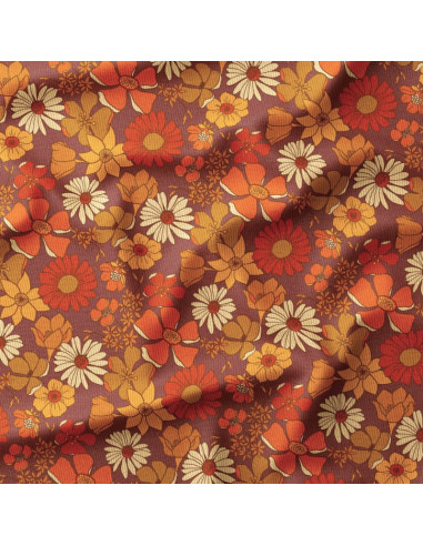 Tejido de terciopelo estampado - Azylis