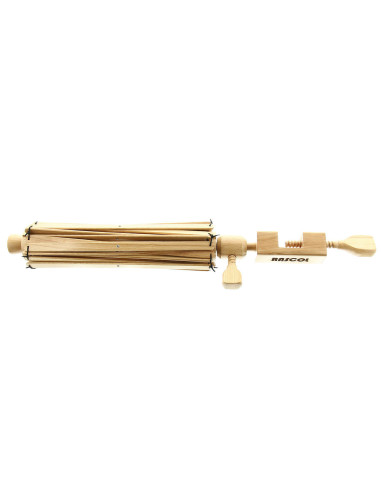 Devanador para lana de madera barnizada con pinza Rascol