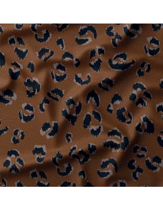 Tejido de terciopelo estampado - Fawn