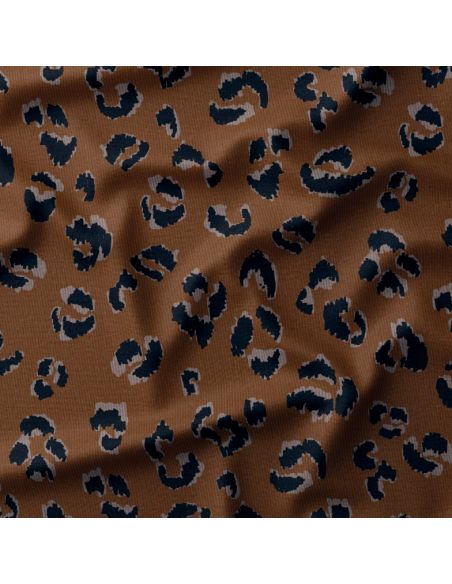 Tejido de terciopelo estampado - Fawn