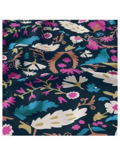Tejido de viscosa - Alio azul y rosa