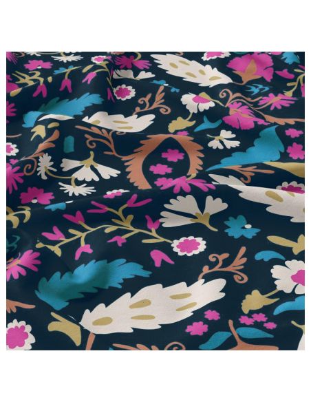 Tejido de viscosa - Alio azul y rosa