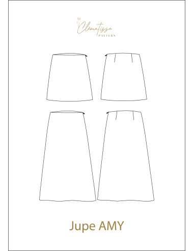 Patrón de falda Amy - Clématisse Pattern