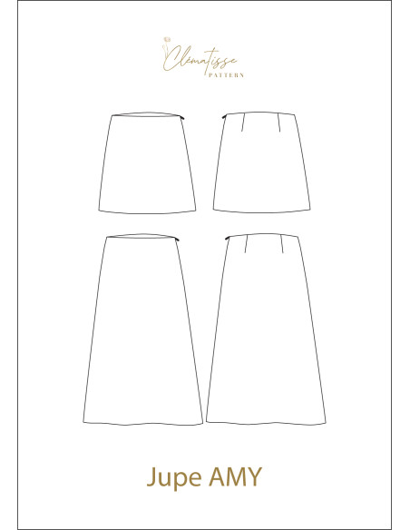 Patrón de falda Amy - Clématisse Pattern