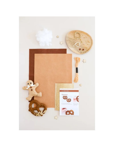 Mi decoración navideña de fieltro: Dúo navideño alsaciano