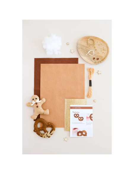 Mi decoración navideña de fieltro: Dúo navideño alsaciano