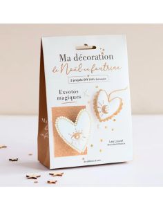 Mi decoración navideña de fieltro: Dúo de exvotos mágicos