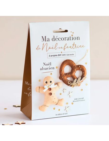 Mi decoración navideña de fieltro: Dúo navideño alsaciano