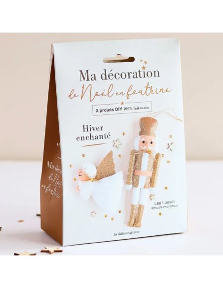 Mi decoración navideña de fieltro: Dúo invierno encantado